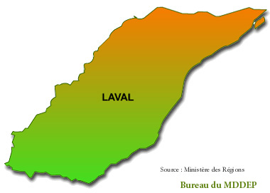 Rgion de Laval - Carte : Ministre des Rgions
